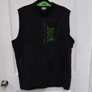 PXG Black Vest with Green Logo